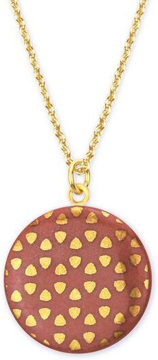 lille mus Halskette mit Porzellananhänger DREIECKKREIS Porzellanschmuck