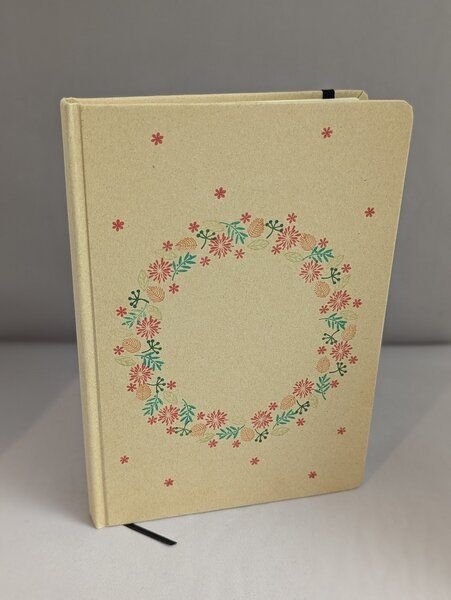 Fischer & See Notizbuch "Kranz" A5 (Hardcover, Recyclingpapier)