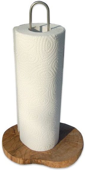 Olivenholz erleben Küchenrollenhalter DESIGN aus Olivenholz