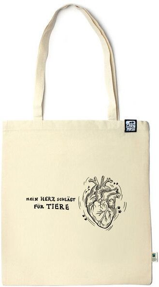 GARY MASH Baumwolltasche mit Veggie Vegan Spruch aus Biobaumwolle