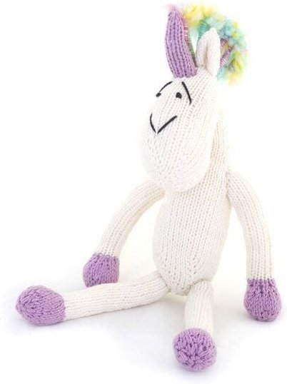 Einhorn Kuscheltier - Shamwari Jumbo 40 cm - Handgestrickte Stofftiere by Gogo Olive