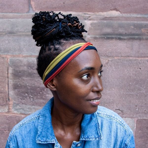 Liebe Deinen Planeten BIO Haarband bequem elastisch in vielen Farben aus Bio Baumwoll Jersey