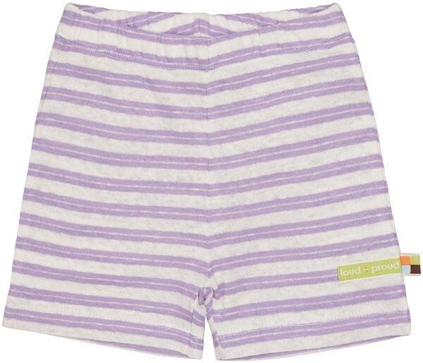 loud + proud Babys & Kinder Short Ringel mit Leinen, GOTS-zertifiziert