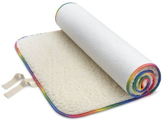 Bausinger Schurwoll Yogamatte Rainbow