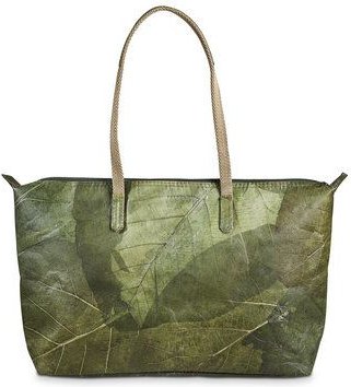 BELEAF Vegane Tasche "SHOP LEAF" aus Blattleder