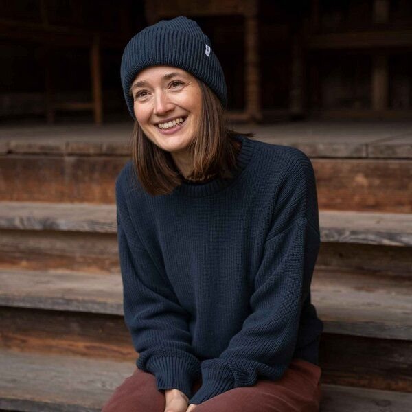 Vresh Clothing Livia, Oversized Strickpullover aus Biobaumwolle