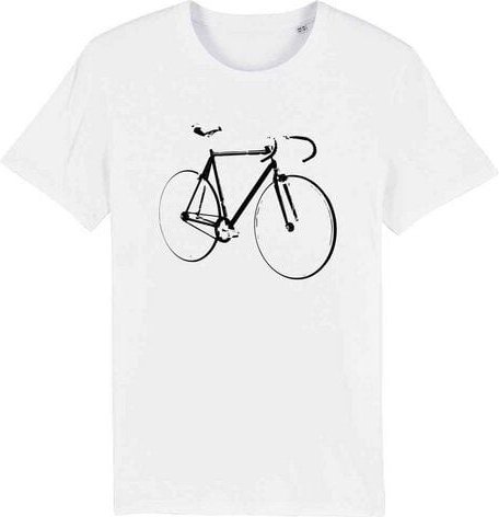 YTWOO Bio T-Shirt mit Fahrrad, Rennrad, Bike, Rad als Motiv.