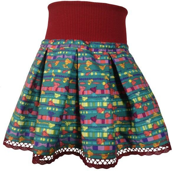 liebewicht Bunter Faltenrock Rock'On Festival mit oder ohne Schleife