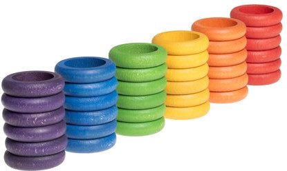Grapat Holzringe 36 Stück