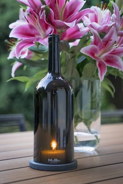 MaBe Windlicht (30cm) - klassisch - wertig - wunderbare & nachaltige Geschenkidee auch für ihn
