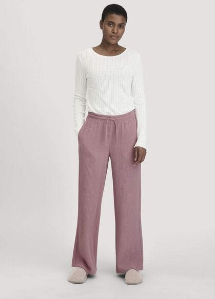 hessnatur Musselin Schlafhose Relaxed PURE COMFORT aus reiner Bio-Baumwolle