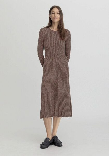 hessnatur Strickkleid Midi Slim aus reiner Bio-Baumwolle