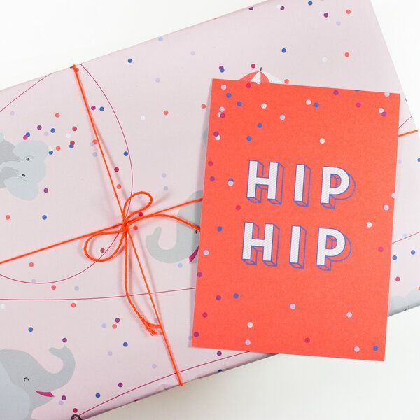 Bow & Hummingbird Postkarte Hip Hip