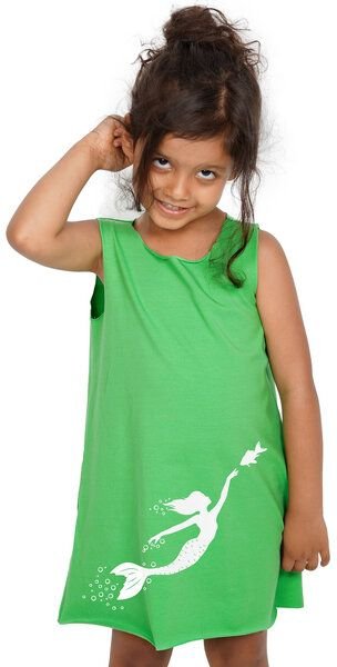 HANDGEDRUCKT Meerjungfrau Kinderkleidchen