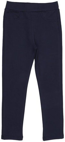 Kinder Sweat-Leggings GOTS-zertifiziert aus Bio-Baumwolle mit Elasthan, dunkelblau – Walkiddy, weich, elastischer Bund &...