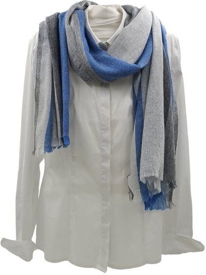 Frida Feeling Wollschal mit Streifen - verschiedene Farben (50 * 180 cm)