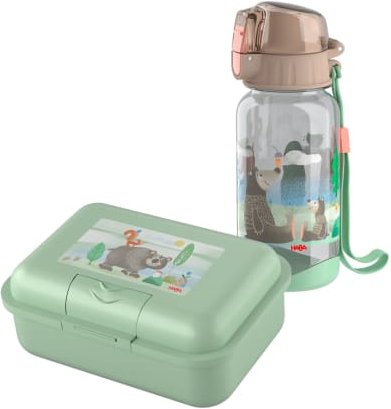 Lunch-Set Waldtiere für Kinder, Waldtiere-Brotdose & -Trinkflasche