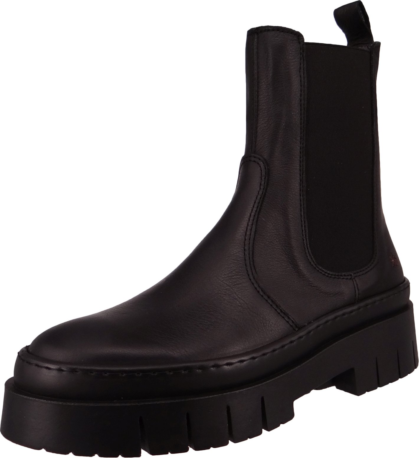 Damen Elegante Stiefelette Amberes 1954 Schwarz  Black Leder 37