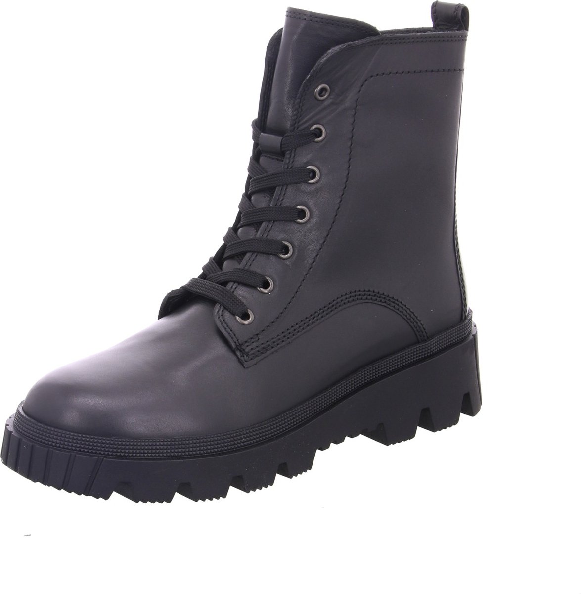 Enkellaarsjes met plateauzool - schwarz 37