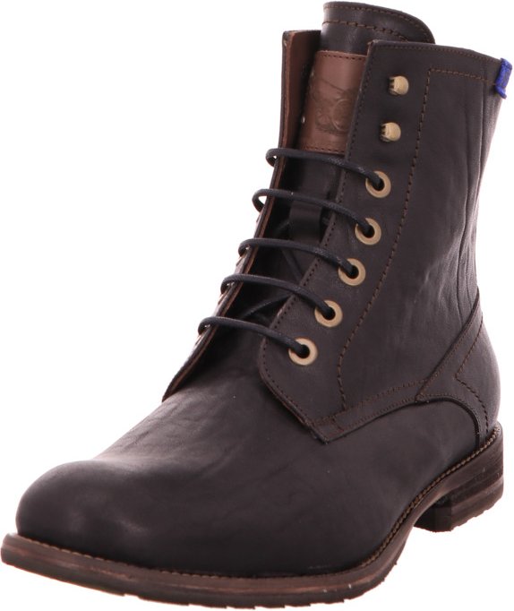 Stiefeletten schwarz Floris Casual Black Leather 43
