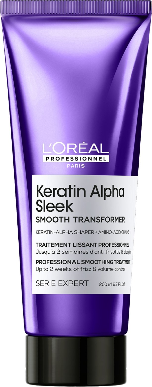 Thumbnail - L'Oréal Professionnel Keratin Alpha Sleek Smooth Transformer 1x a week Treatment Anti Frizz & Smoothing 200ml