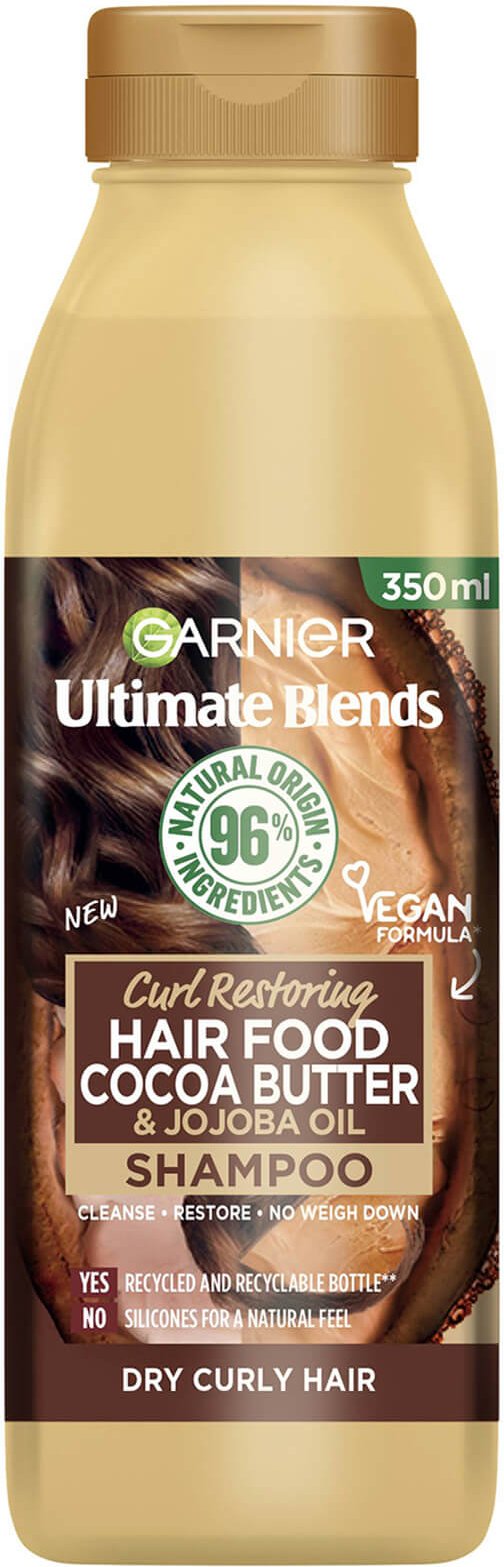 Garnier Ultimate Blends Cocoa Butter Shampoo for Dry, Curly Hair 350ml