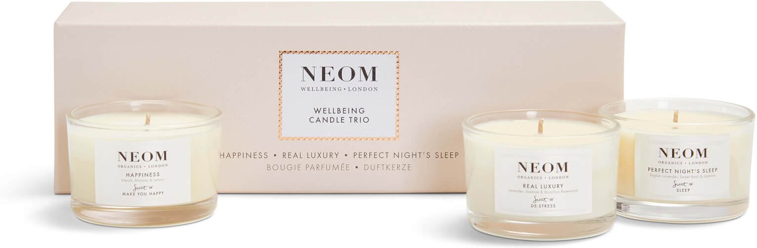 NEOM Wellbeing Candle Trio