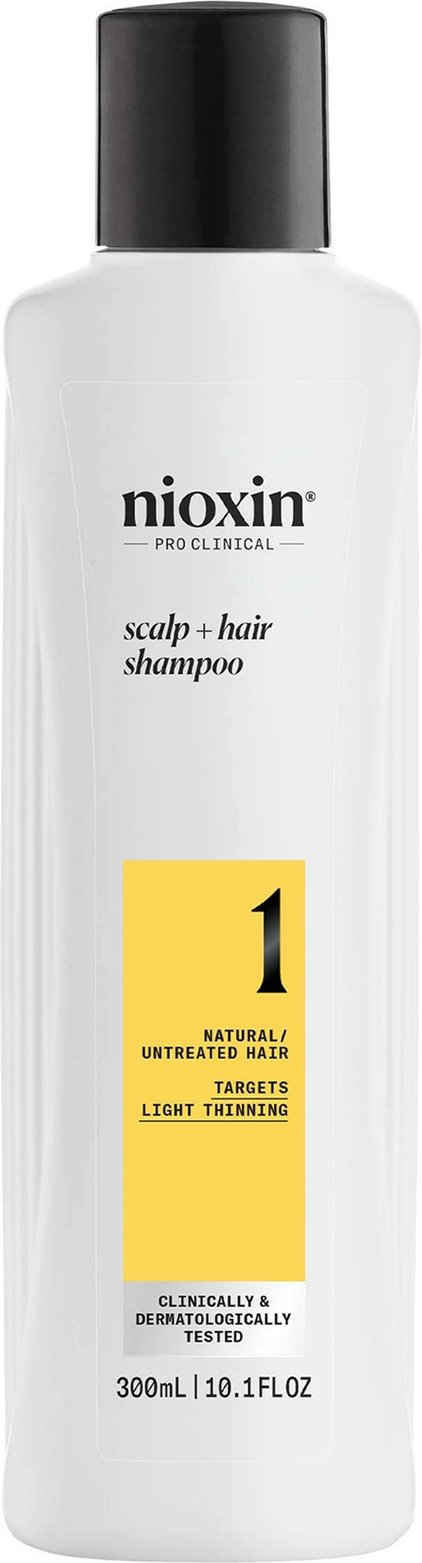 NIOXIN Scalp and Hair Thickening System 1 Shampoo for Natural Hair with Light Thinning 300ml