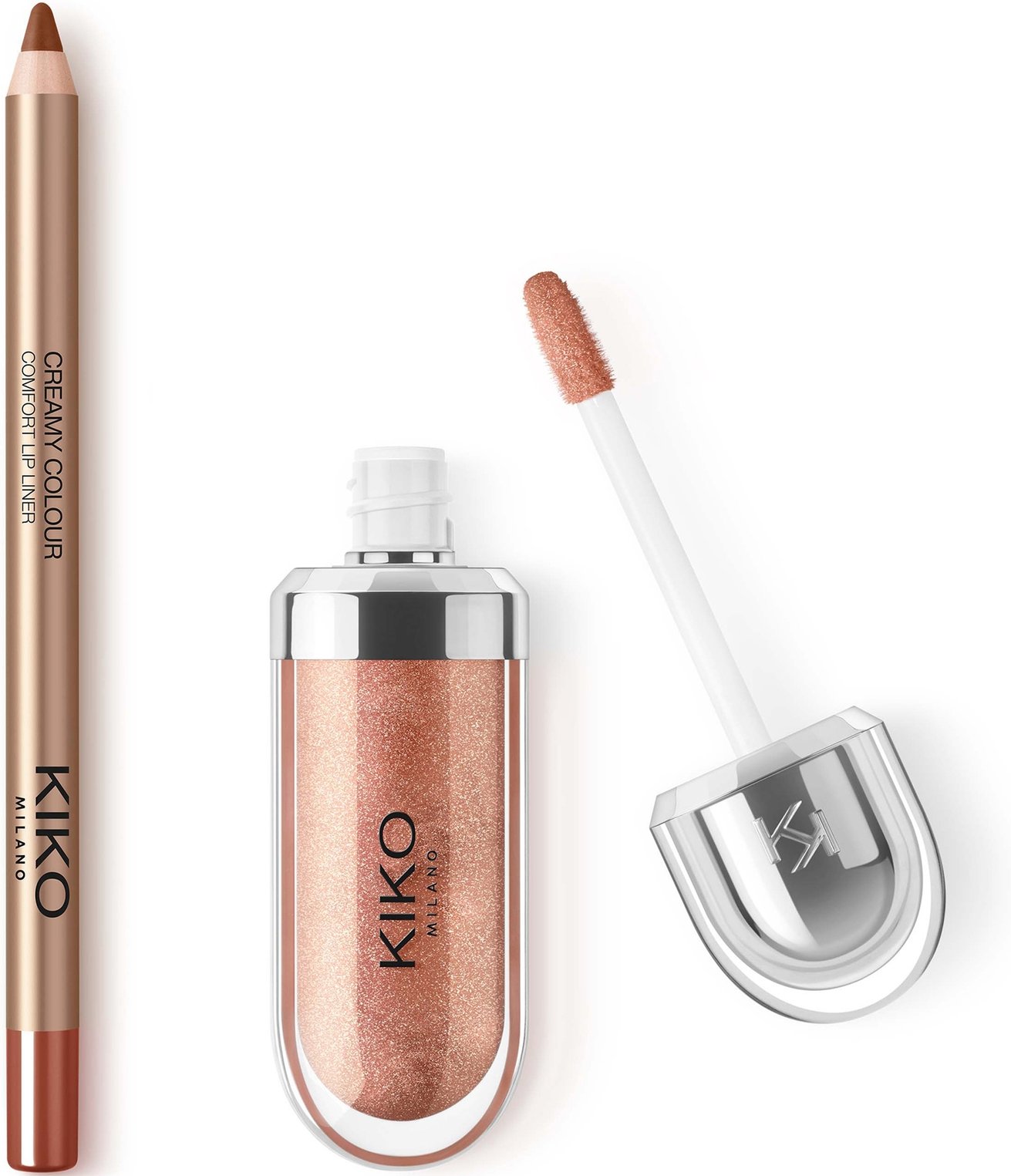 KIKO Milano 3D Hydra Lip Combo (Various Shades) - Golden Gaze