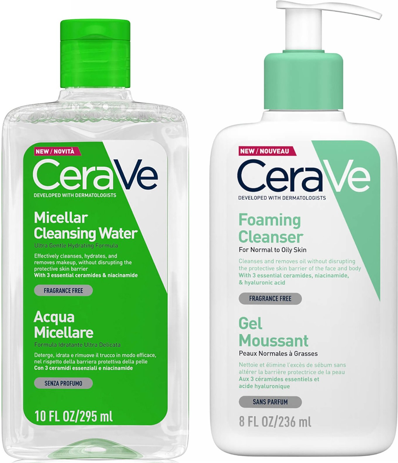 CeraVe Foaming Double Cleansing Duo