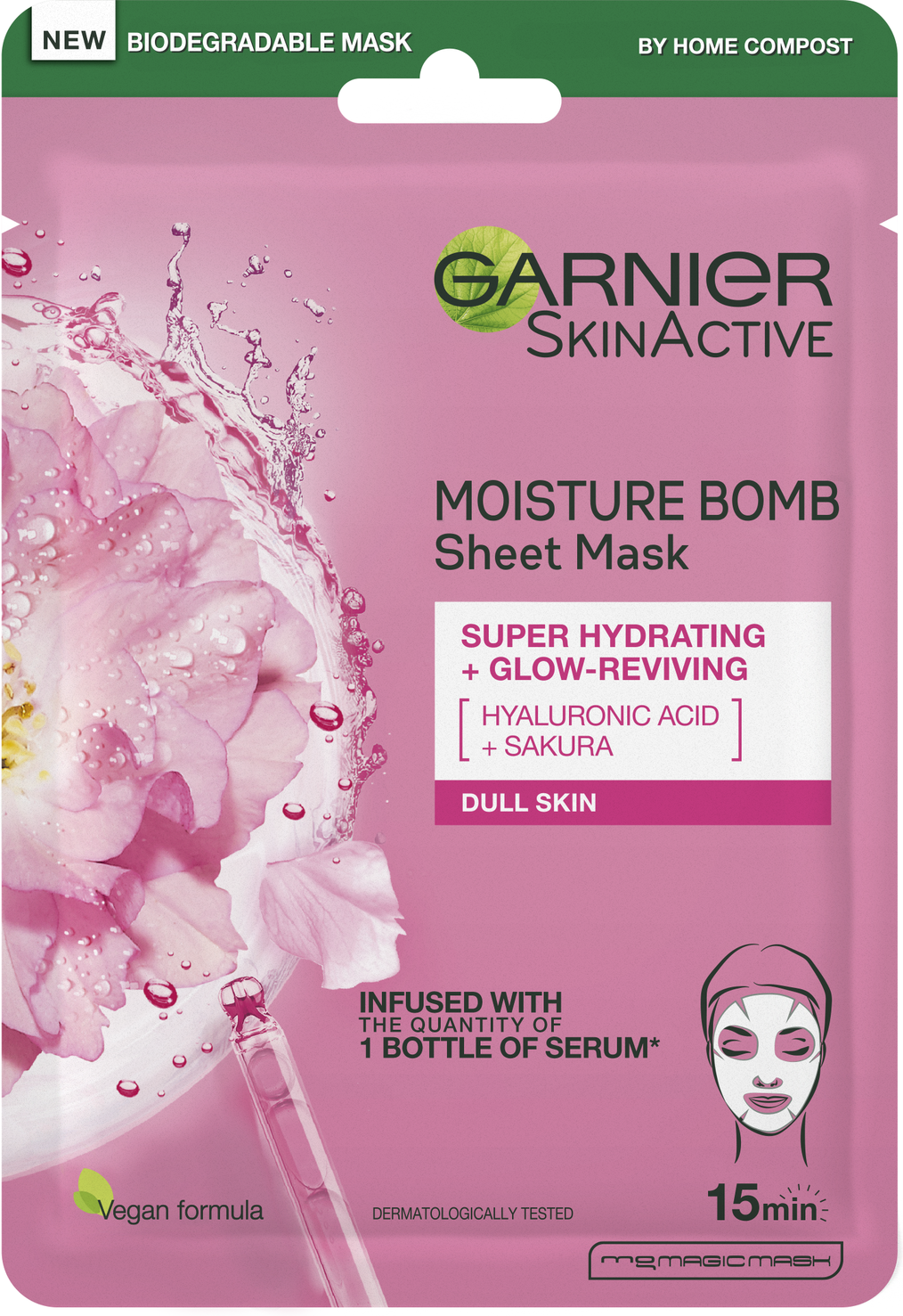Garnier Moisture Bomb Sakura Hydrating Face Sheet Mask