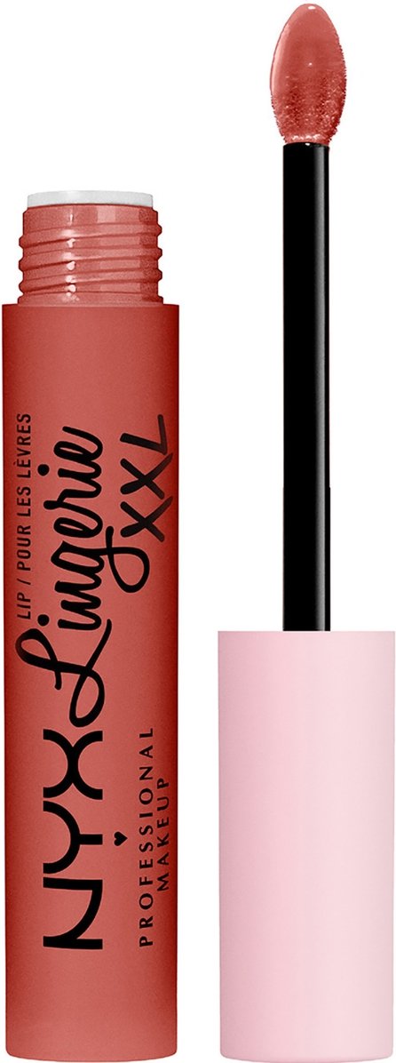 NYX Professional Makeup Lip Lingerie XXL Long Lasting Matte Liquid Lipstick 4ml (Various Shades) - Peach Flirt