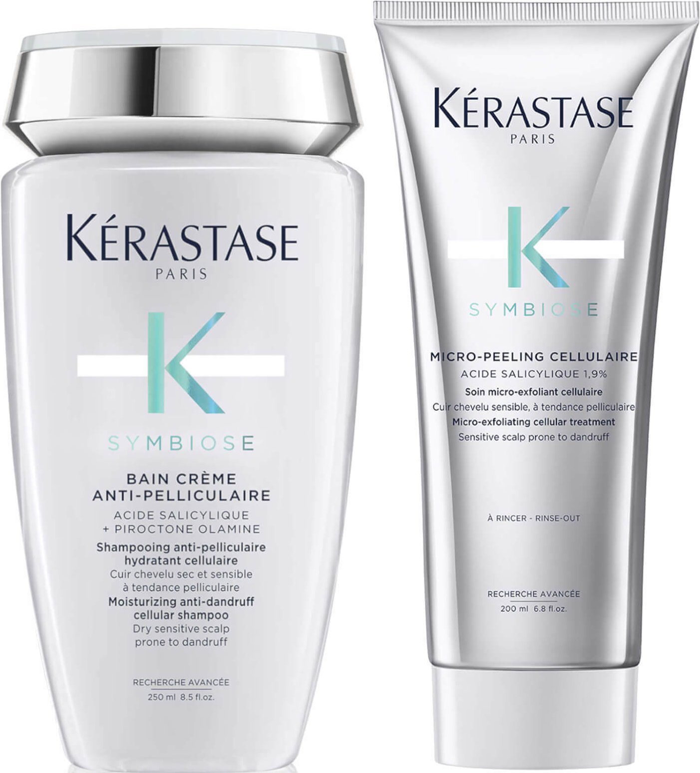 Kérastase Symbiose Anti-Dandruff Exfoliate and Cleanse Duo for Dry Scalps