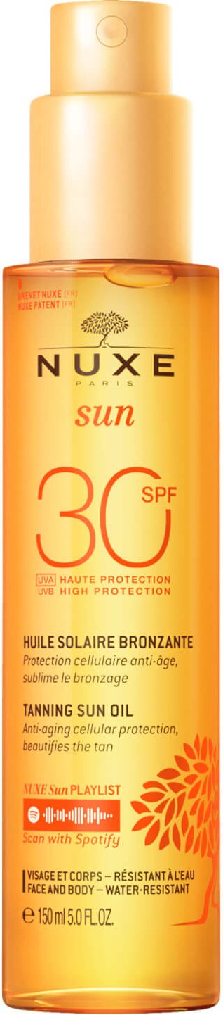 NUXE Sun Bräunungsöl für Face und Body Lichtschutzfaktor SPF 30 (150 ml)