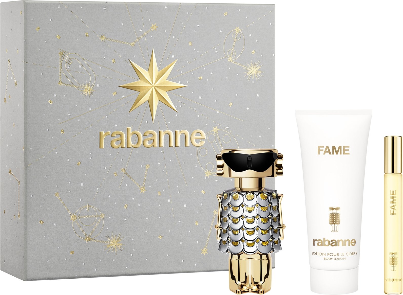 Rabanne Fame Eau de Parfum 50ml + Perfumed body lotion 100ml + Fame Eau de Parfum 10ml