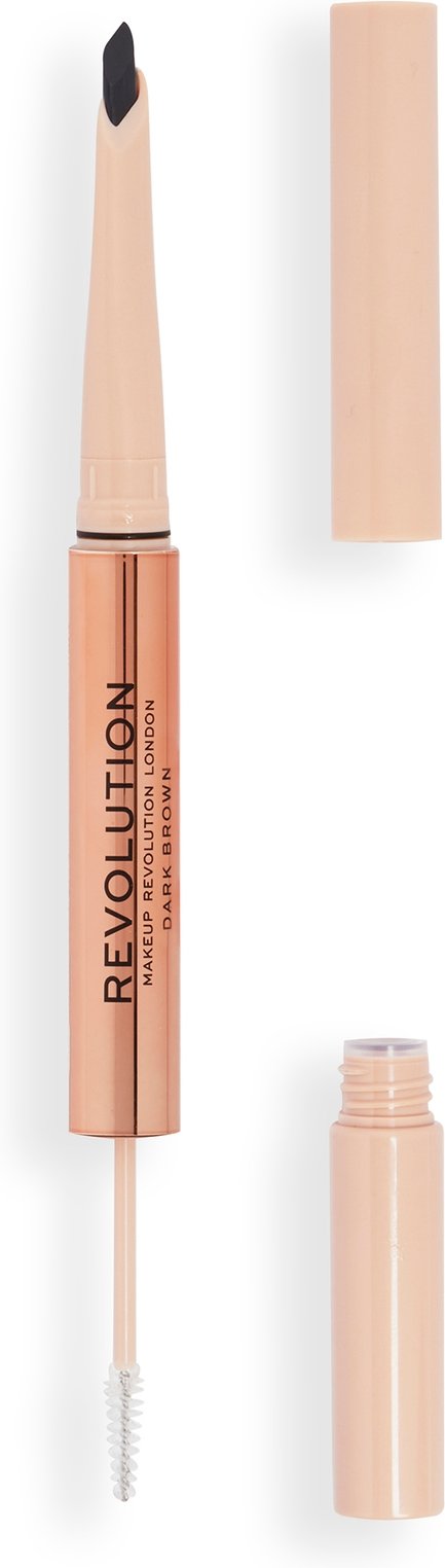 Makeup Revolution Fluffy Brow Duo Blonde - Dark Brown
