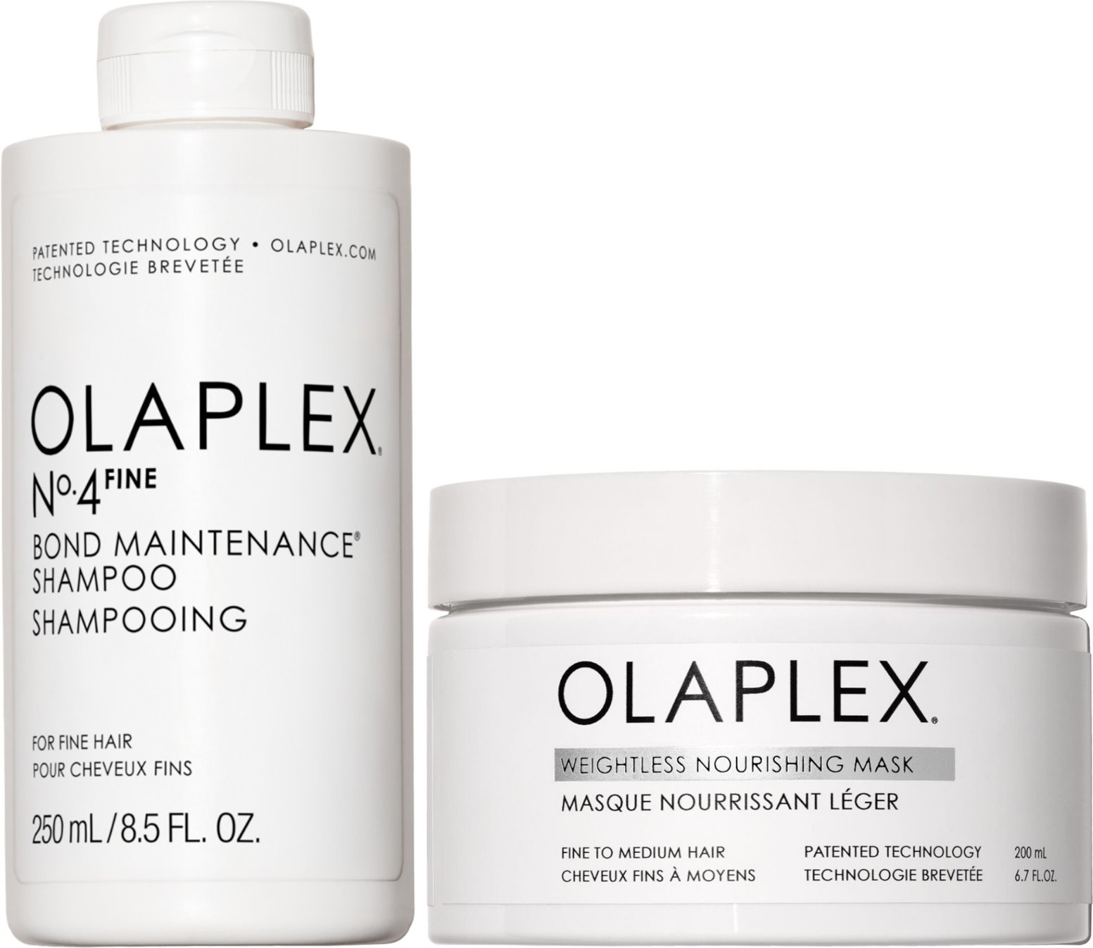 Olaplex No.4 Fine Shampoo & Weightless Nourishing Mask Duo