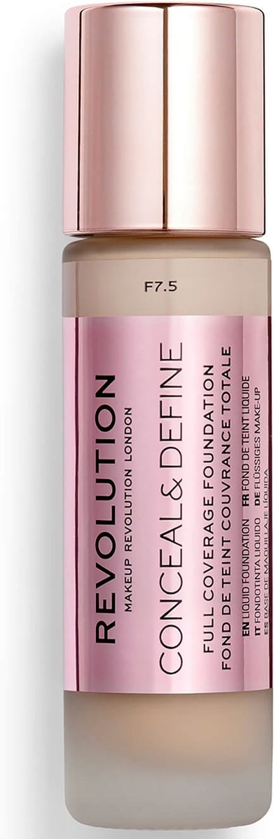 Makeup Revolution Conceal & Define Foundation (Various Shades) - F7.5