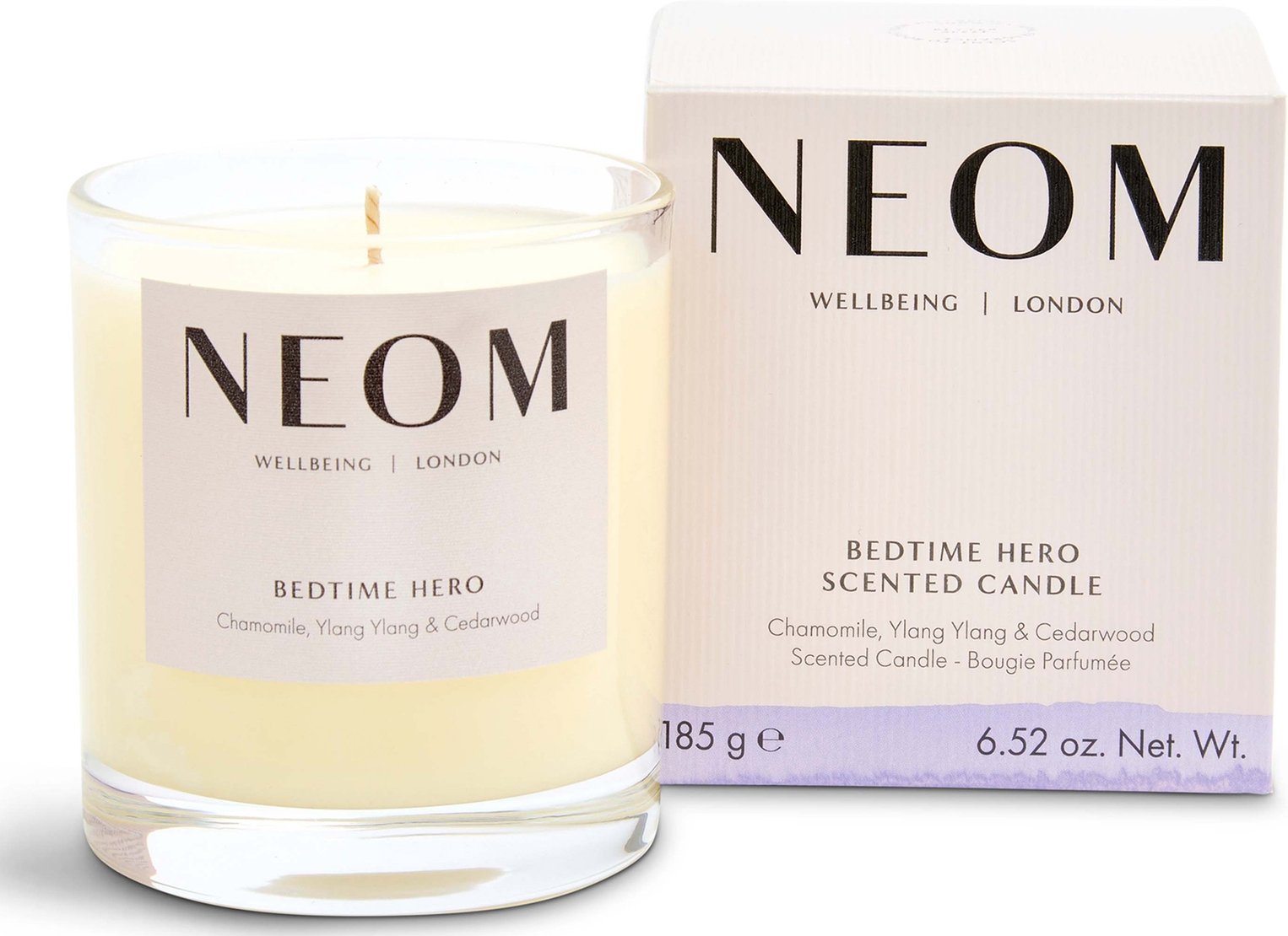 NEOM Bedtime Hero Standard Scented Candle 185g