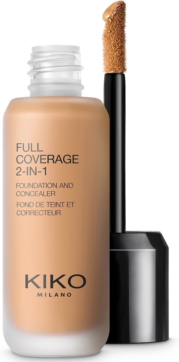 KIKO Milano Full Coverage 2-in-1 Foundation and Concealer 25ml (Various Shades) - 80 Warm Beige