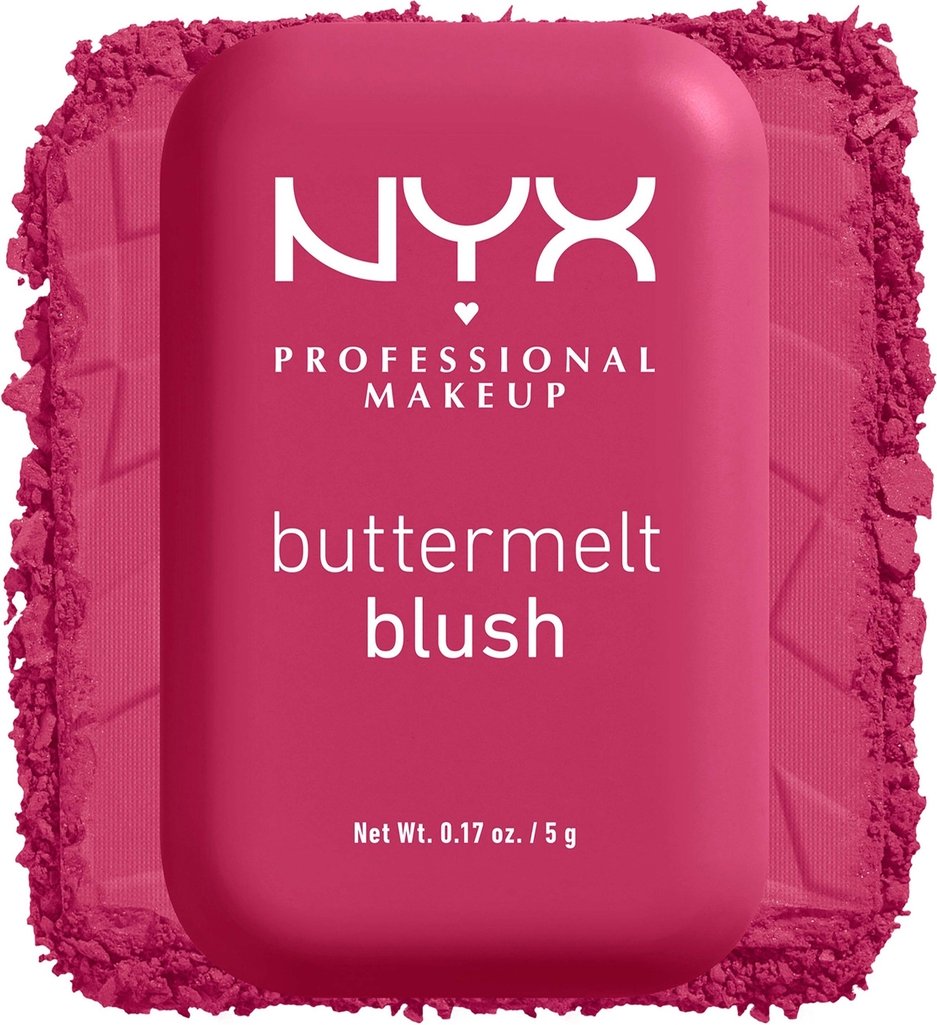 NYX Professional Makeup Buttermelt Powder Blush up to 12H Wear, Fade and Transfer Resistant (Various Shades) - Butta Tha...