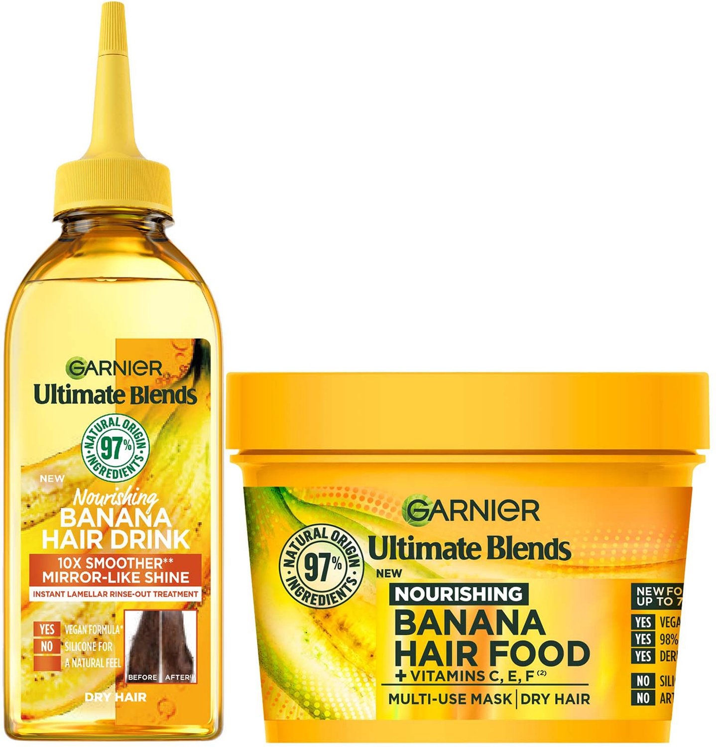 Garnier Ultimate Blends Banana Hair Food Intensely Nourishing Treatment Regime for Dry Hair