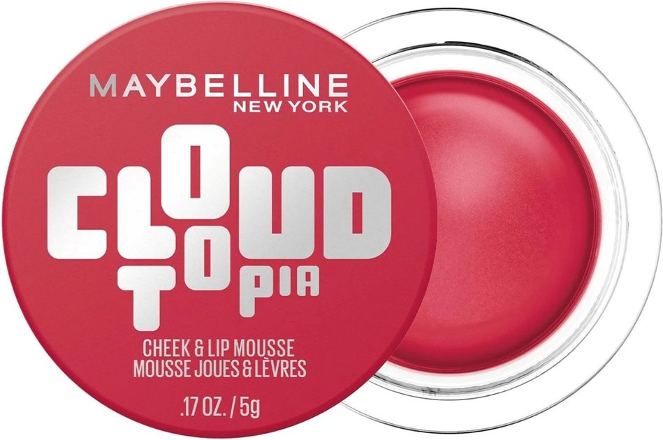 Maybelline New York Cloudtopia Blush Cheek & Lip Mousse Up to 14H Cheek Colour (Various Shades) - 2 Ethereal Rouge