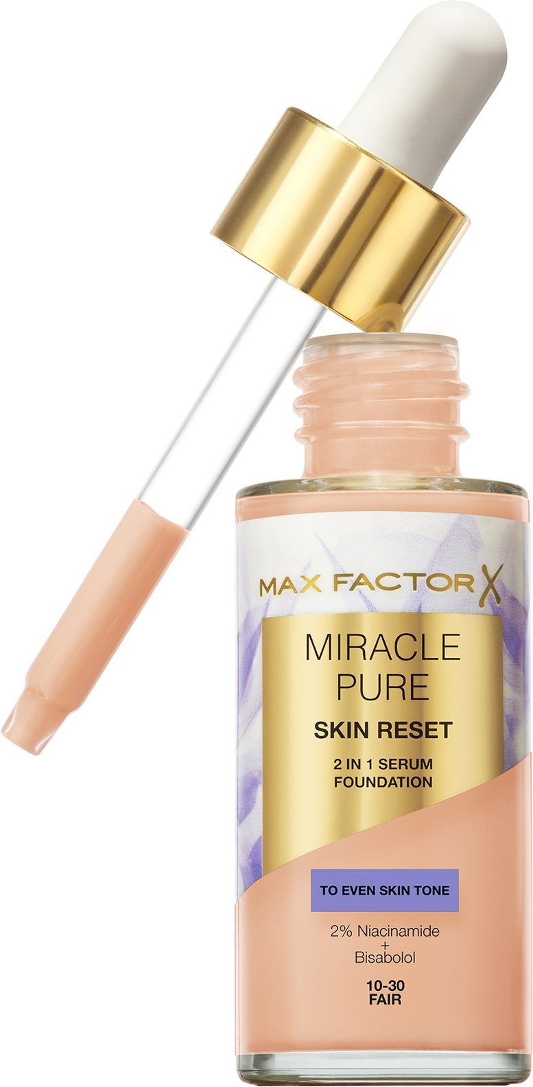 Max Factor Miracle Pure Skin Revival Serum Foundation 30ml (Various Shades) - 10-30 Fair