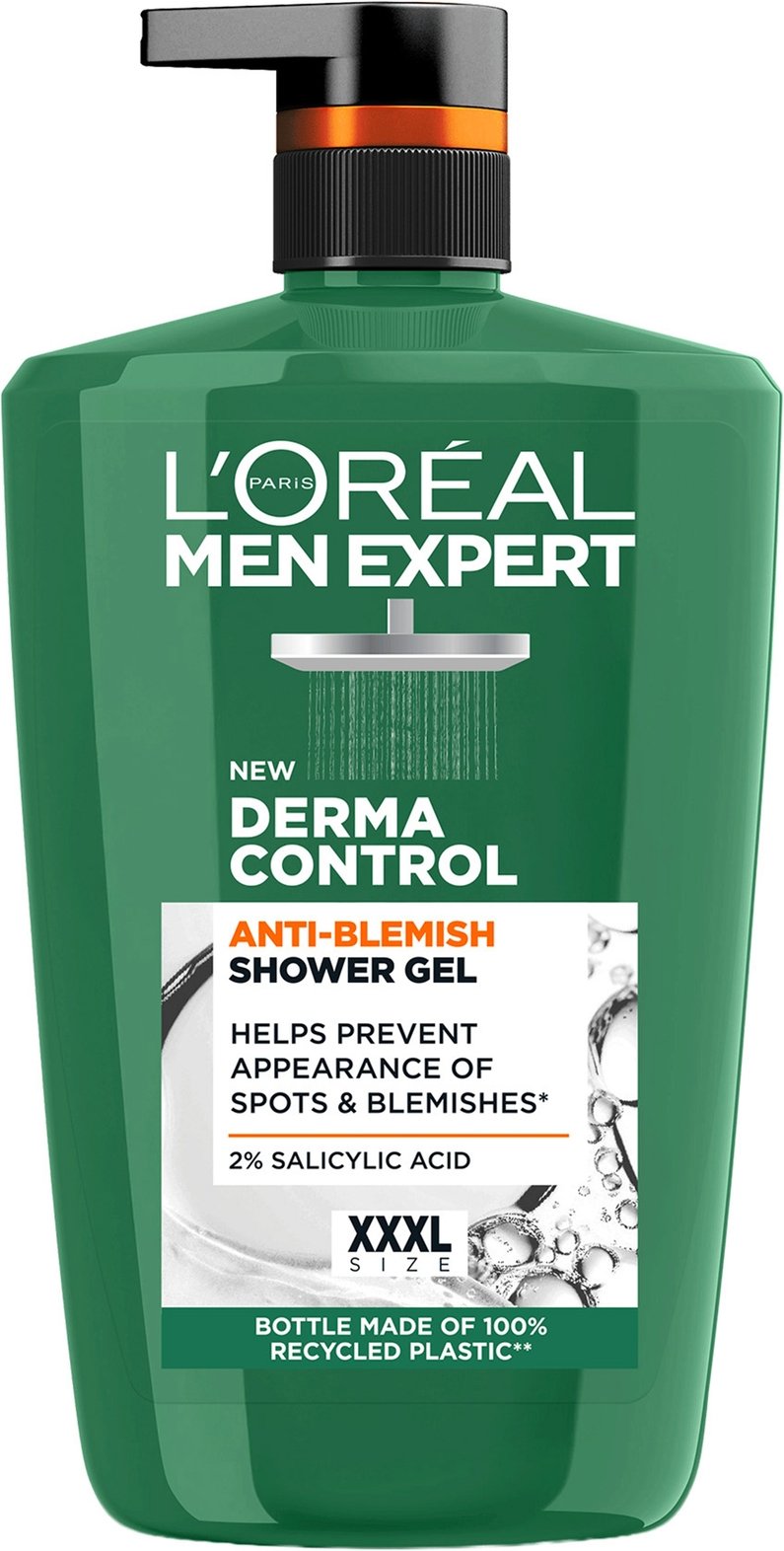 L'Oréal Men Expert Derma Control Anti-Blemish Shower Gel 2% Salicylic Acid 1L
