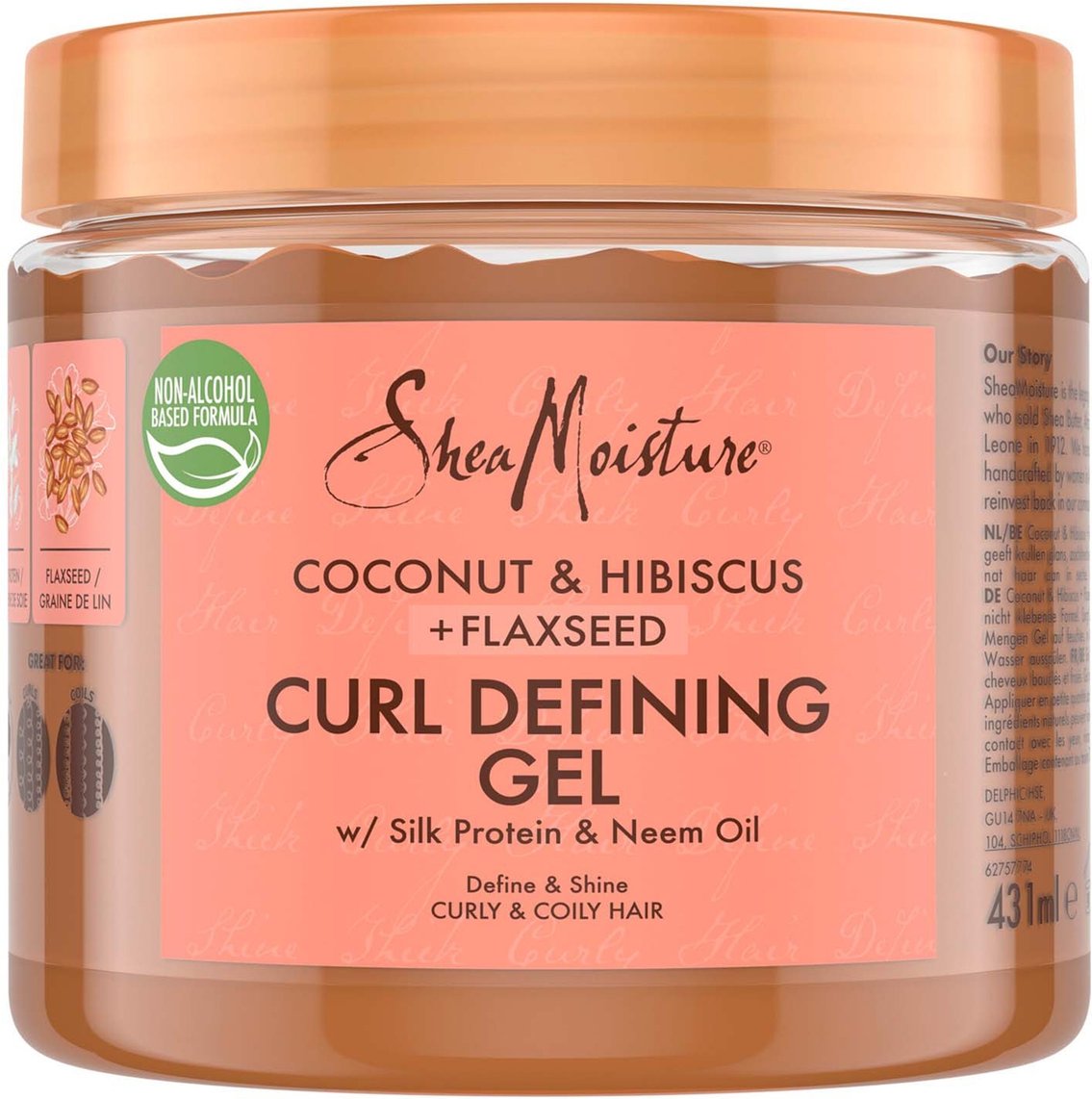 SheaMoisture Coconut & Hibiscus Defining Styling Gel 431ml