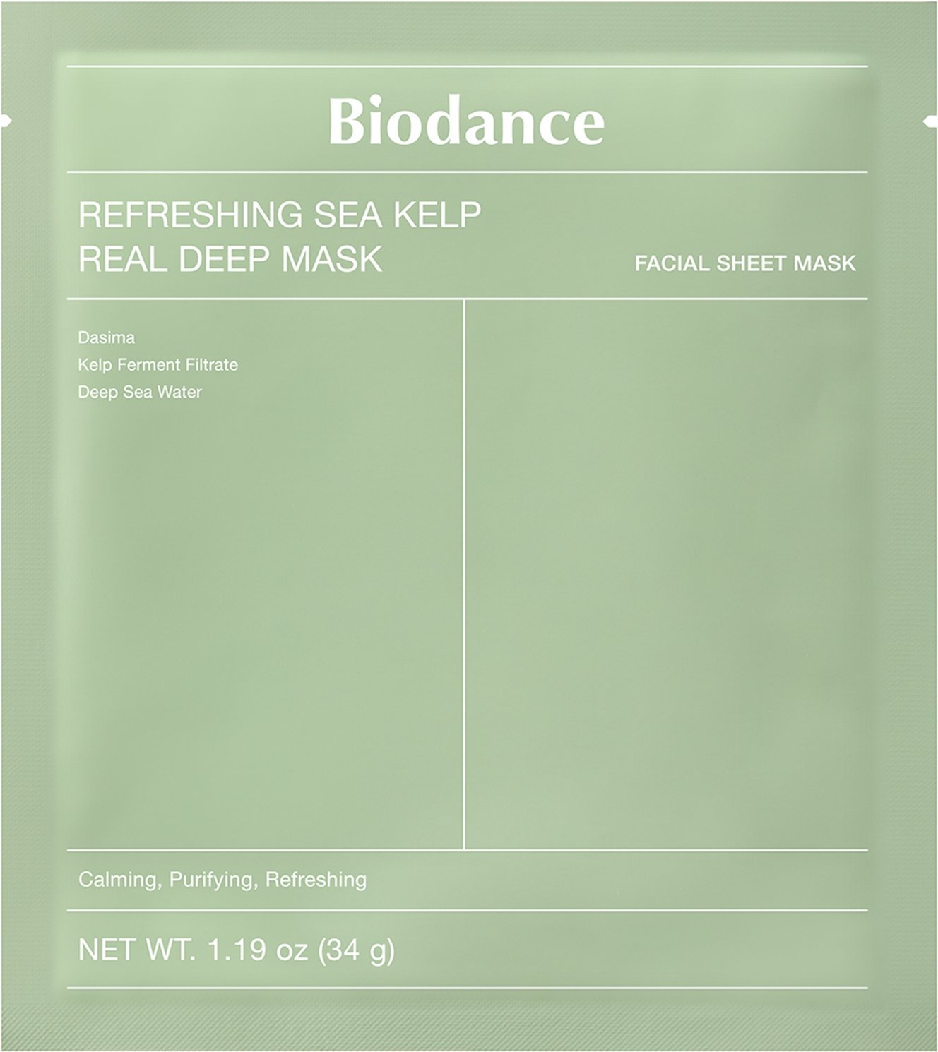 Biodance Refreshing Sea Kelp Real Deep Mask (4 Pack)