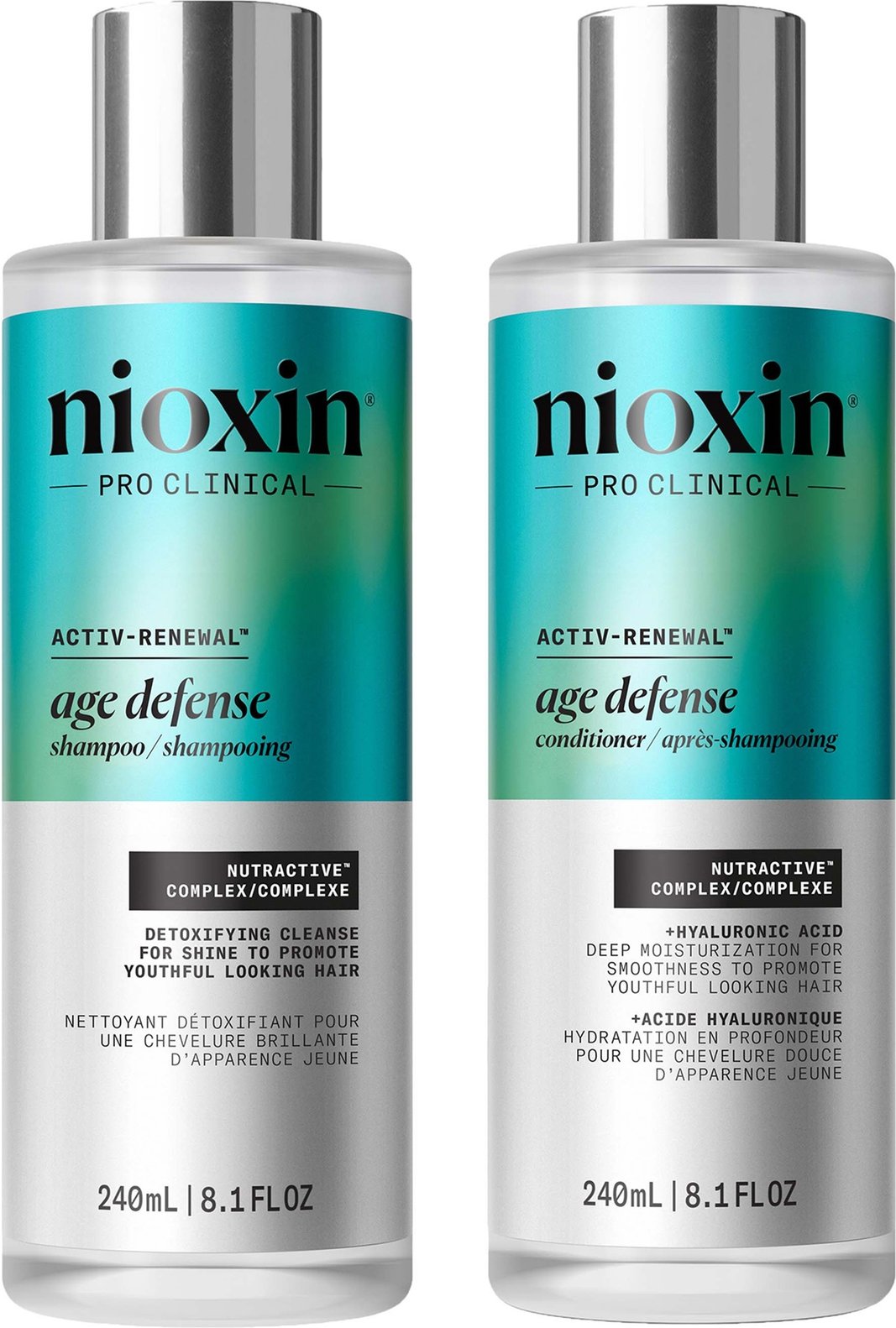 Nioxin Pro Clinical Age Defense Shampoo and Conditioner Bundle