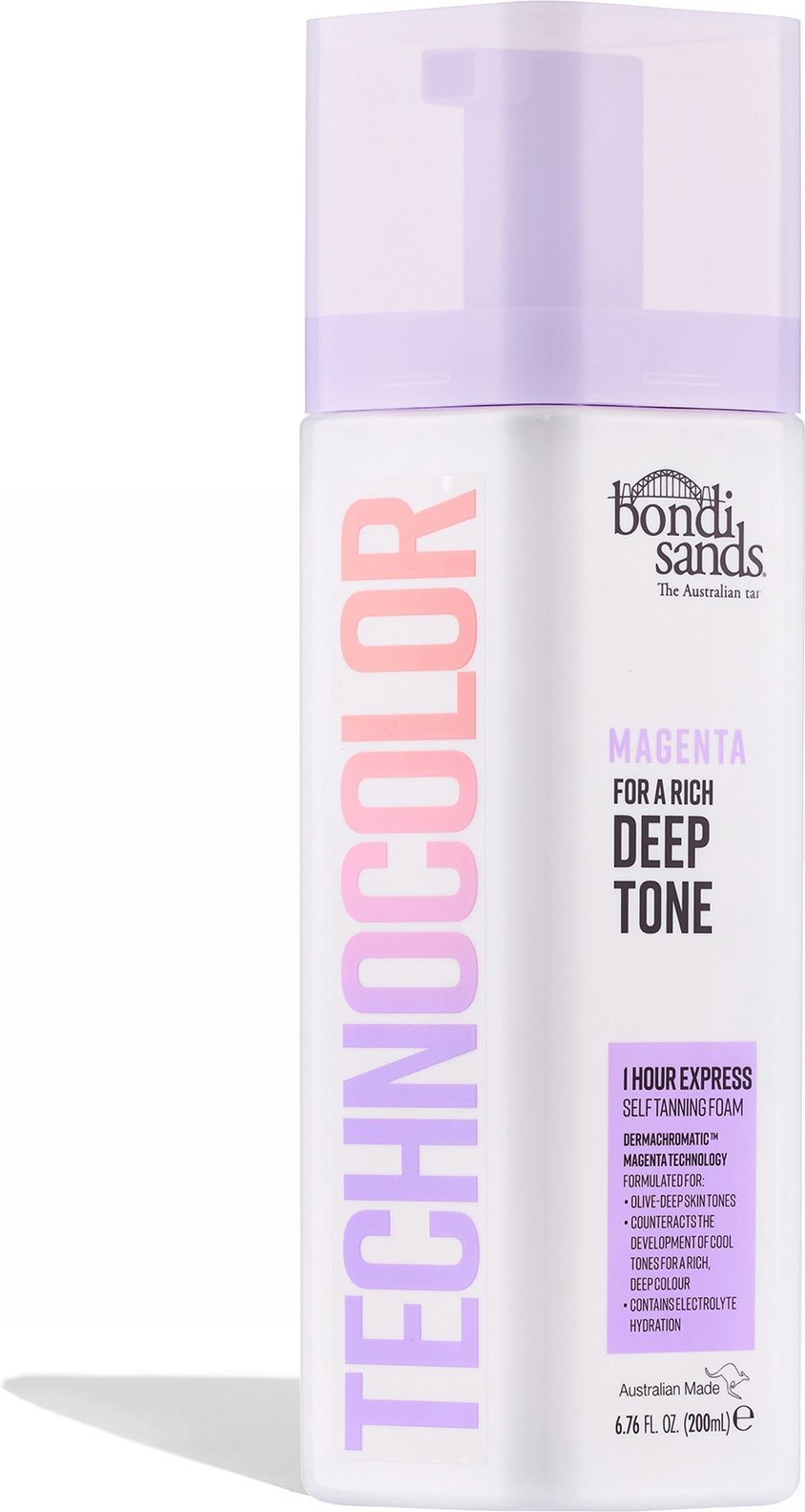 Thumbnail - Bondi Sands Technocolor 1 Hour Express Self Tanning Foam - Magenta 200ml