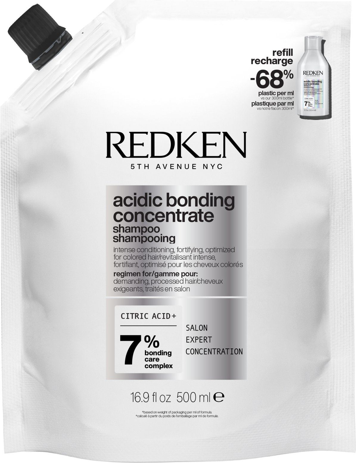 Redken Acidic Bonding Concentrate Shampoo Refill Pouch 500ml